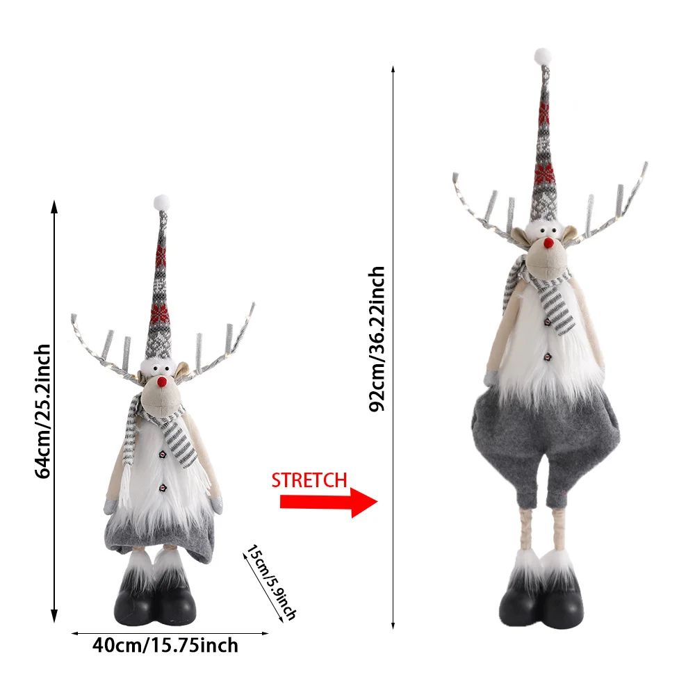 Large Standing Lighted Christmas Reindeer Figurine 16