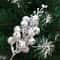 Glitter Snow Covered Berry Stems Christmas Decor Set 5pcs 7