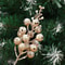 Glitter Snow Covered Berry Stems Christmas Decor Set 5pcs 6