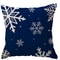 Blue Snowflake Christmas Pillow Cover 5