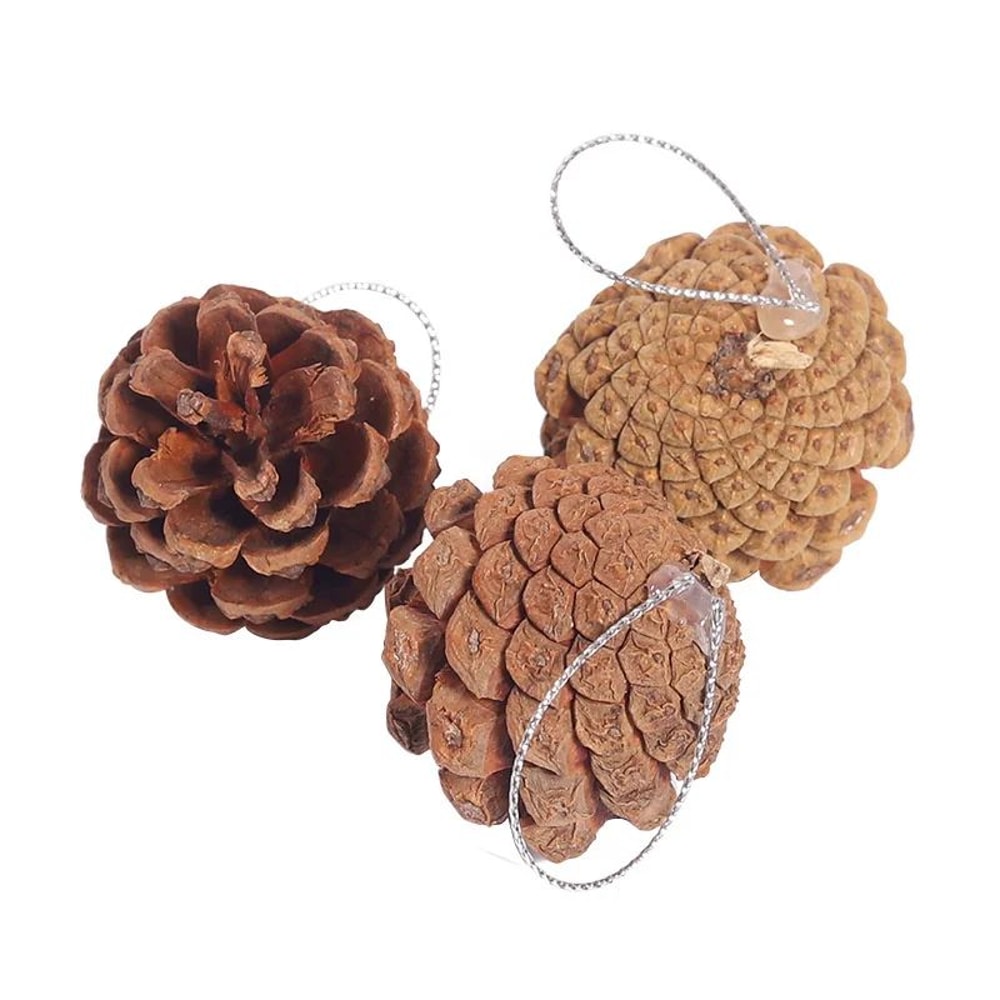 Mini Pinecone Christmas Tree Ornaments Set 6pcs 5
