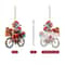 Acrylic Santa Bicycle Christmas Tree Ornament 3