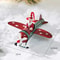 Retro Iron Santa Airplane Christmas Tree Ornament 6