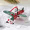 Retro Iron Santa Airplane Christmas Tree Ornament 7
