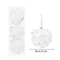 White Glitter Petal Christmas Ball Ornament Set 3pcs 7