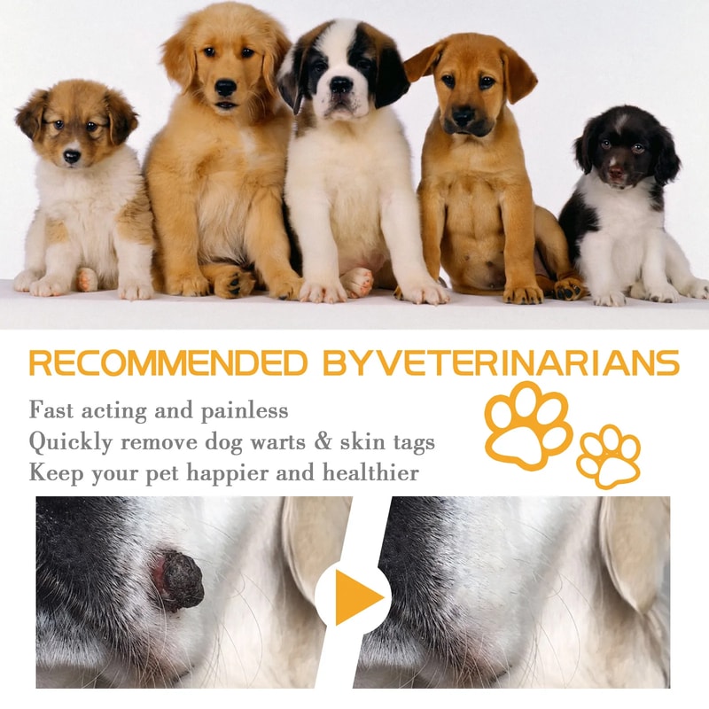 Dog Wart Remover Cream for Moles, Skin Tags & Papillomas - Safe, Painless Treatment for Pets