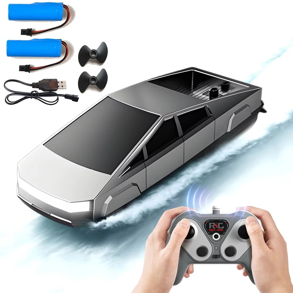 Cyberpunk High Speed RC Racing Boat With Dual Motor And Waterproof Remote 0