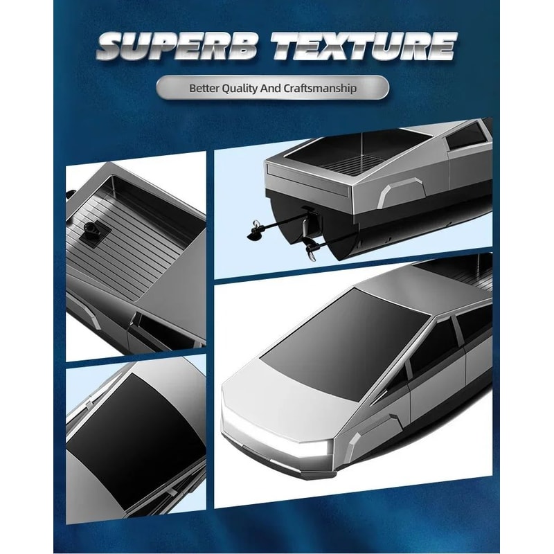 Cyberpunk High Speed RC Racing Boat With Dual Motor And Waterproof Remote 6