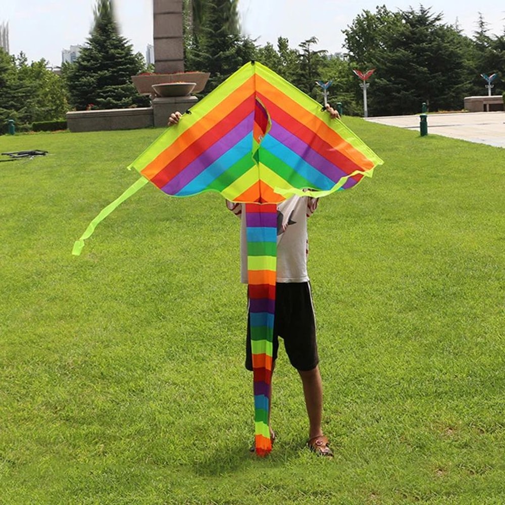Large Delta Kite With 5m Tail Easy To Fly Outdoor Kite For Kids And Adults 7