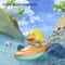 Little Yellow Duck Kayak Bath Toy For Pool And Bathroom Play 2