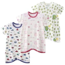 baby summer ice silk sleep suit with anti kick design