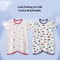Baby Summer Ice Silk Sleep Suit With Anti Kick Design 5