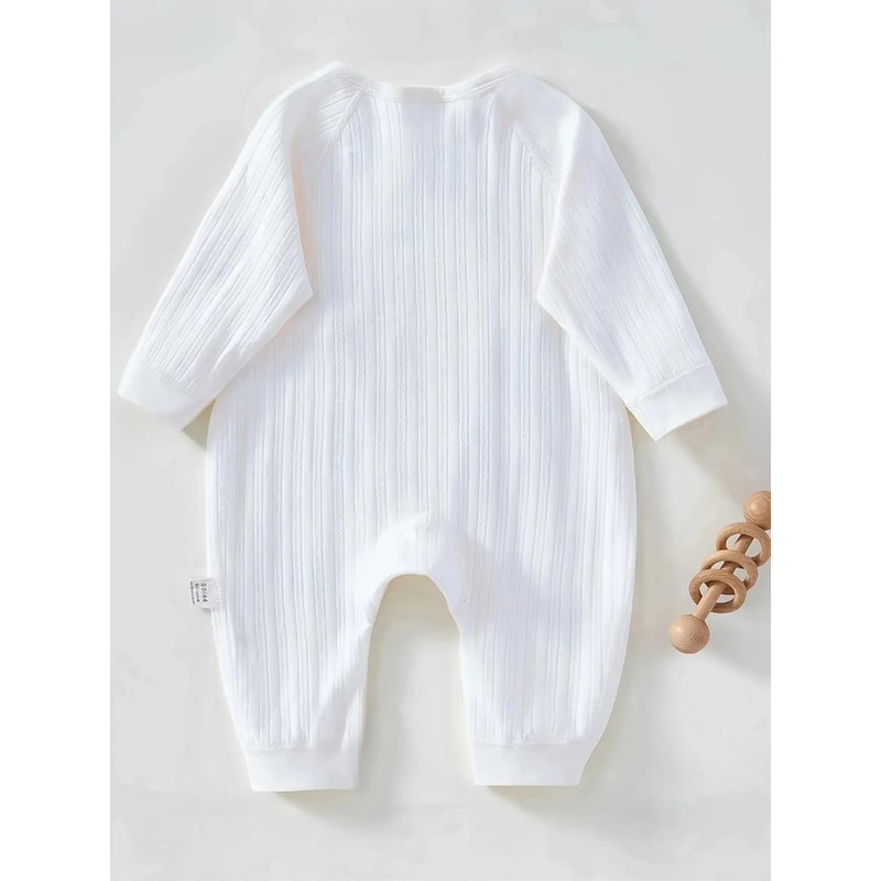 Somenie Cotton Knitted Baby Jumpsuit Long Sleeve Infant Romper 9