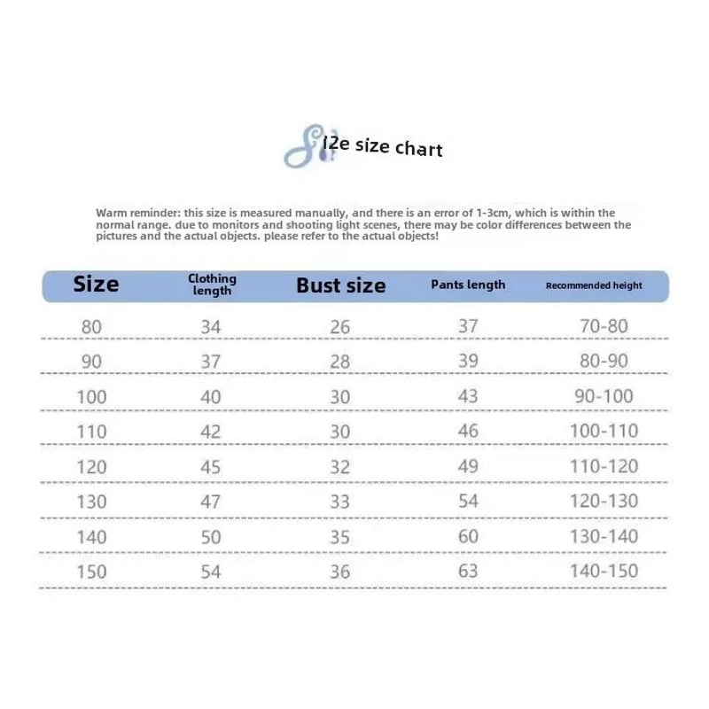 Baby Cotton Cartoon Pajama Set Long Sleeve Toddler Nightwear 3