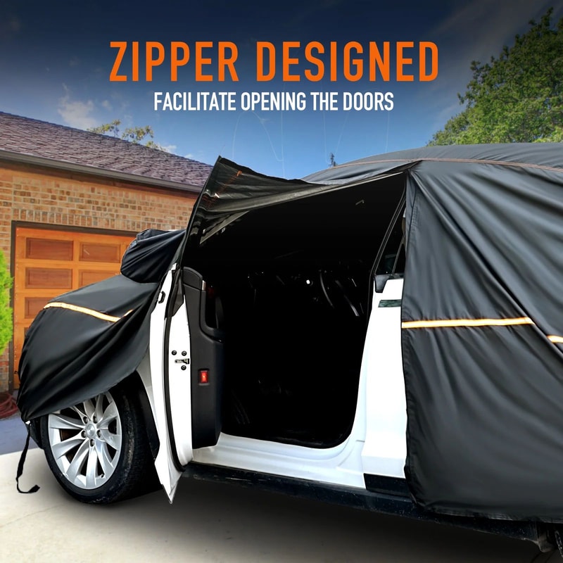 Waterproof 210D Car Cover For BMW 325i 328i Outdoor All Weather Protection 4