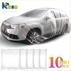 disposable transparent car cover pe film rain and dust protection