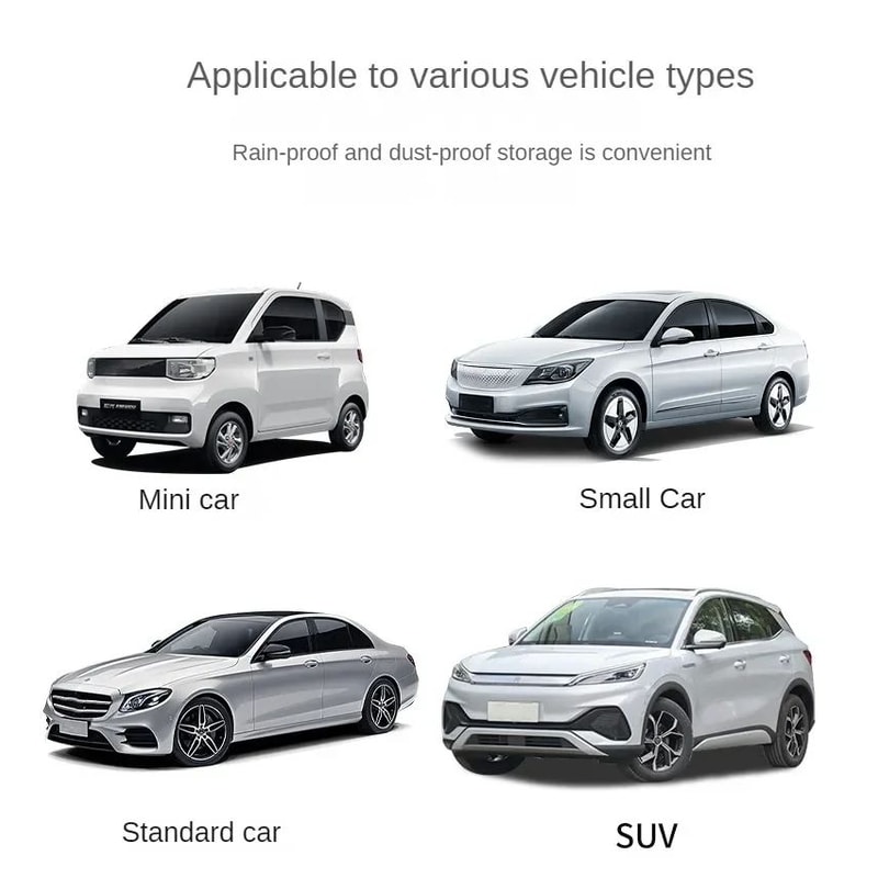 Disposable Transparent Car Cover PE Film Rain And Dust Protection 9