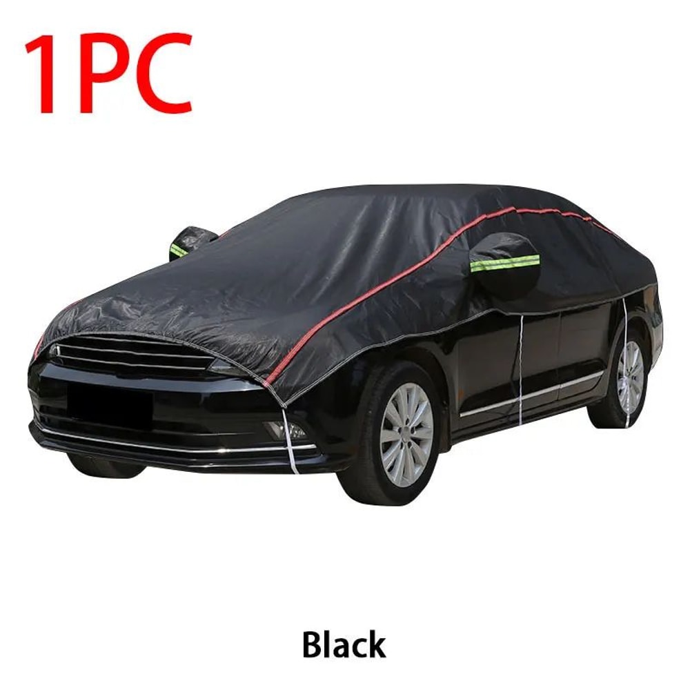Universal Half Car Cover Waterproof Oxford UV Dust Snow Protection 11