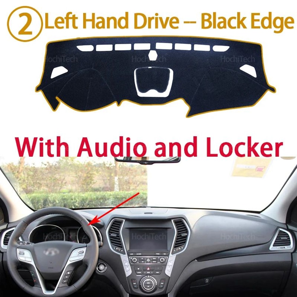 Dashboard Cover Dash Mat For Hyundai Santa Fe 20132018 Sun Protection 2