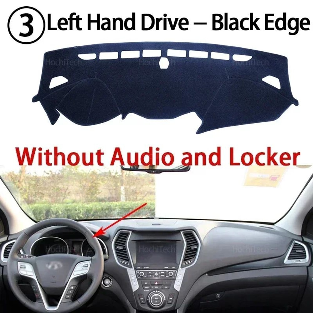 Dashboard Cover Dash Mat For Hyundai Santa Fe 20132018 Sun Protection 3