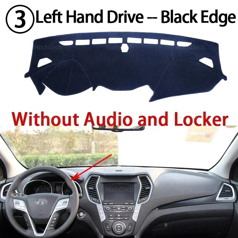 Dashboard Cover Dash Mat For Hyundai Santa Fe 20132018 Sun Protection 3