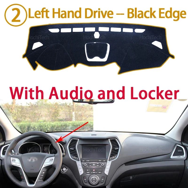 Dashboard Cover Dash Mat For Hyundai Santa Fe 20132018 Sun Protection 12