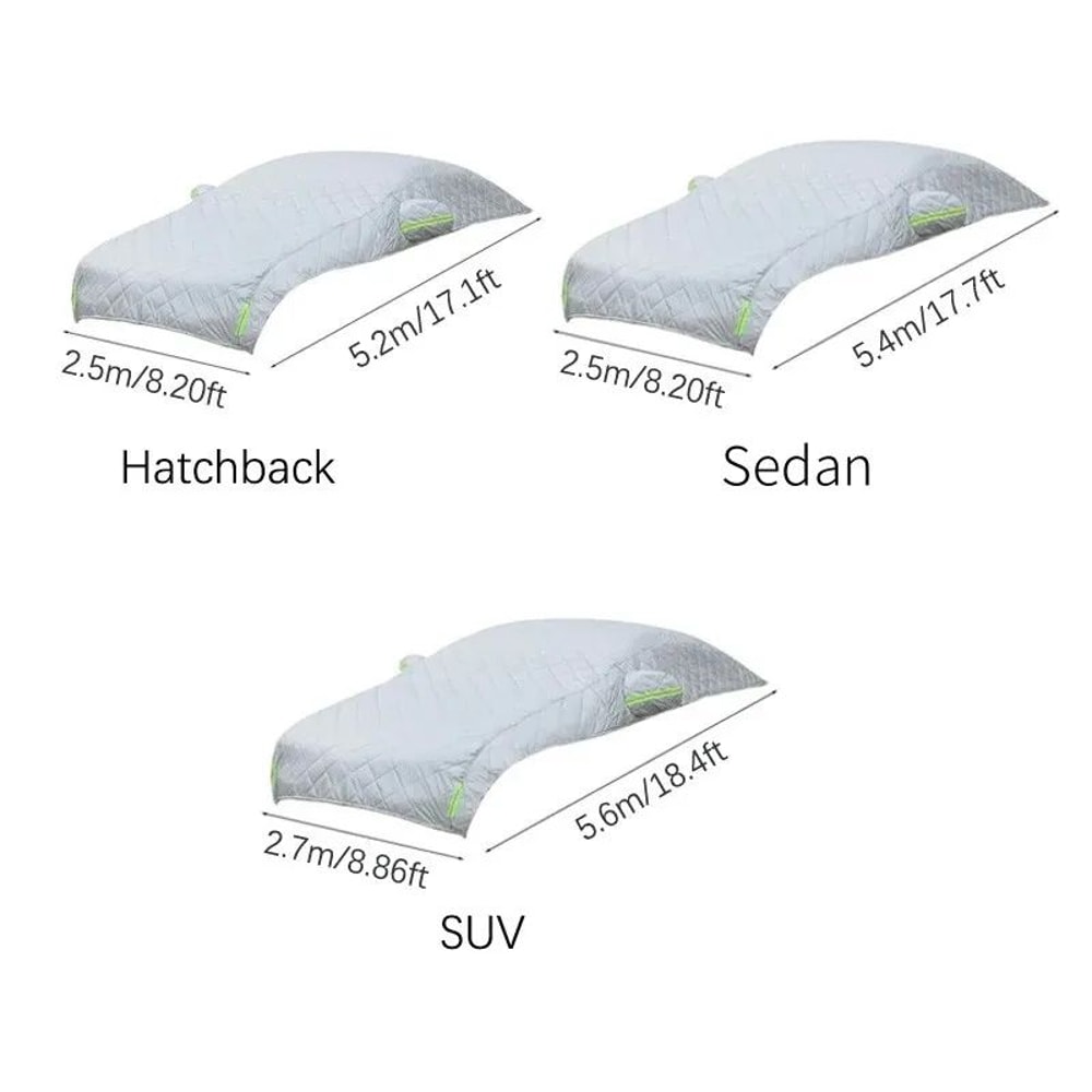 Universal Hail Protection Car Cover Waterproof All Weather Full Cover 6