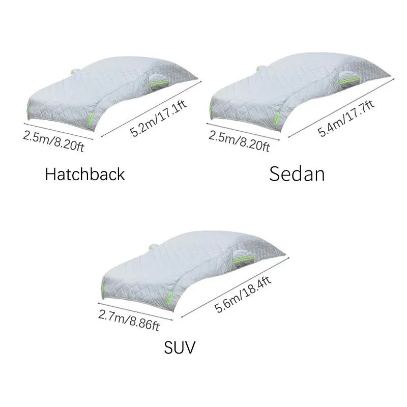 Universal Hail Protection Car Cover Waterproof All Weather Full Cover 6