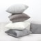 Gray Velvet Cushion Cover Soft Decorative Sofa Pillow Cover 0