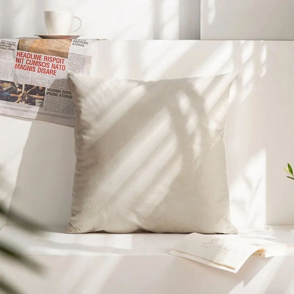 Gray Velvet Cushion Cover Soft Decorative Sofa Pillow Cover 4