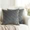 Dark Gray Velvet Plaid Cushion Cover Nordic Sofa Decorative Pillowcase 0