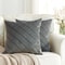 Dark Gray Velvet Plaid Cushion Cover Nordic Sofa Decorative Pillowcase 0
