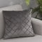 Dark Gray Velvet Plaid Cushion Cover Nordic Sofa Decorative Pillowcase 2