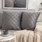 Dark Gray Velvet Plaid Cushion Cover Nordic Sofa Decorative Pillowcase 3