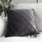 Dark Gray Velvet Plaid Cushion Cover Nordic Sofa Decorative Pillowcase 4