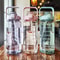 2 Liter Large Straw Water Bottle Portable Sports Fitness Travel Cup 1