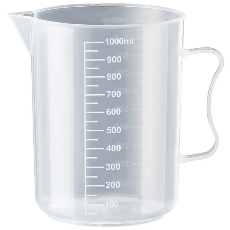 Clear Graduated Plastic Measuring Cup With Lid Large Mixing Beaker 8