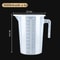 Clear Graduated Plastic Measuring Cup With Lid Large Mixing Beaker 22