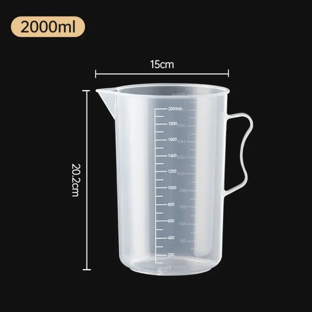 Clear Graduated Plastic Measuring Cup With Lid Large Mixing Beaker 15