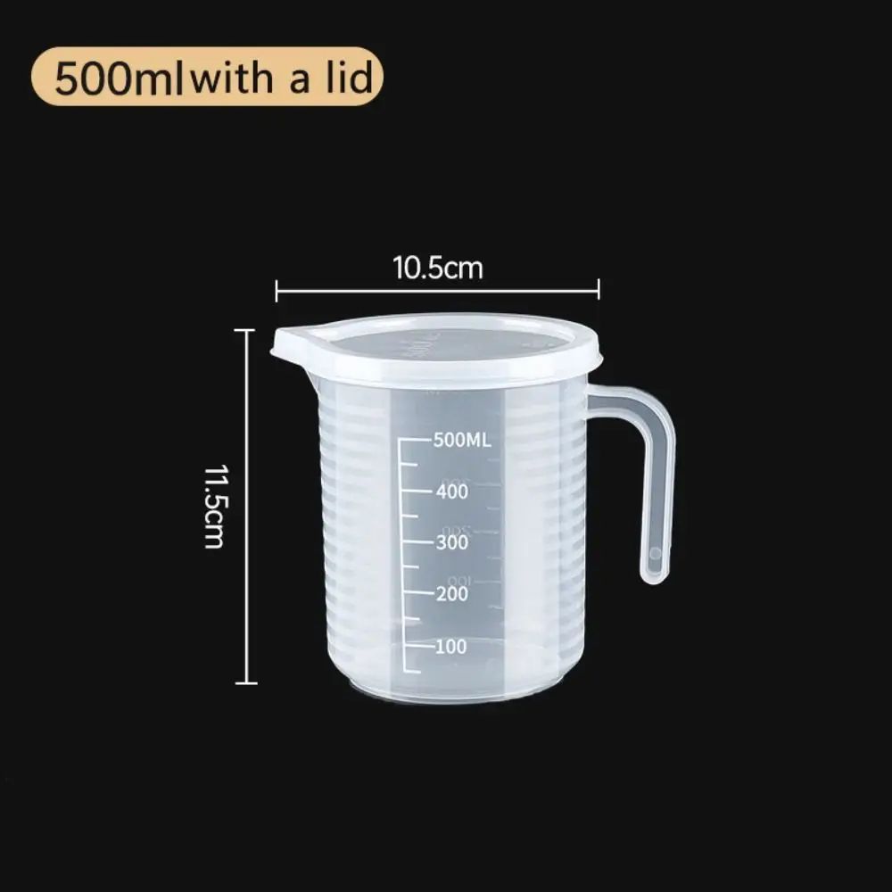 Clear Graduated Plastic Measuring Cup With Lid Large Mixing Beaker 18