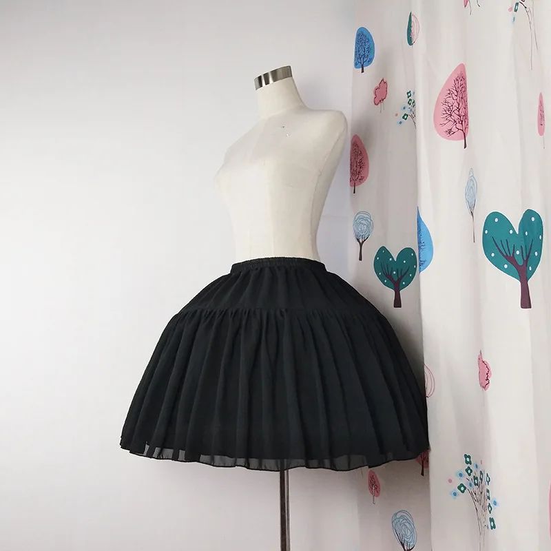 Lolita Chiffon Petticoat Crinoline Underskirt For Cosplay And Ball Gown 1