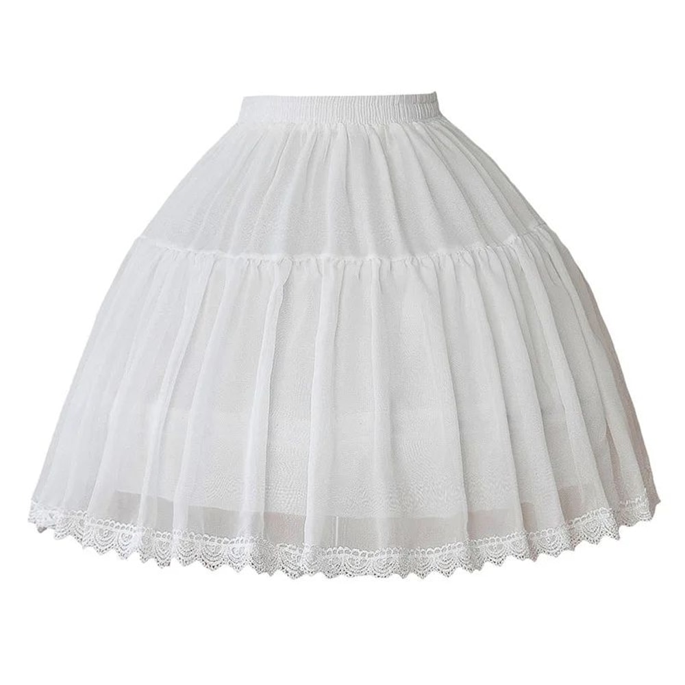 Lolita Chiffon Petticoat Crinoline Underskirt For Cosplay And Ball Gown 2