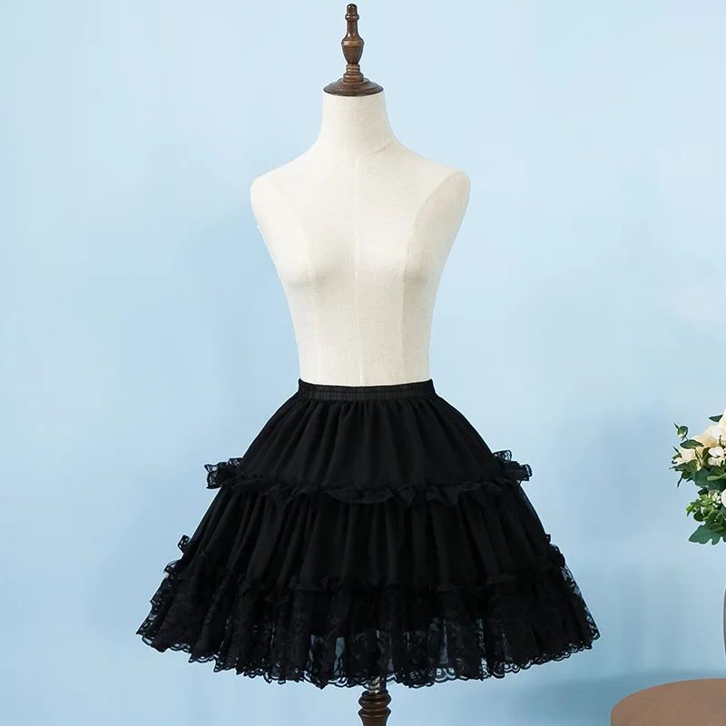 Lolita Chiffon Petticoat Crinoline Underskirt For Cosplay And Ball Gown 5