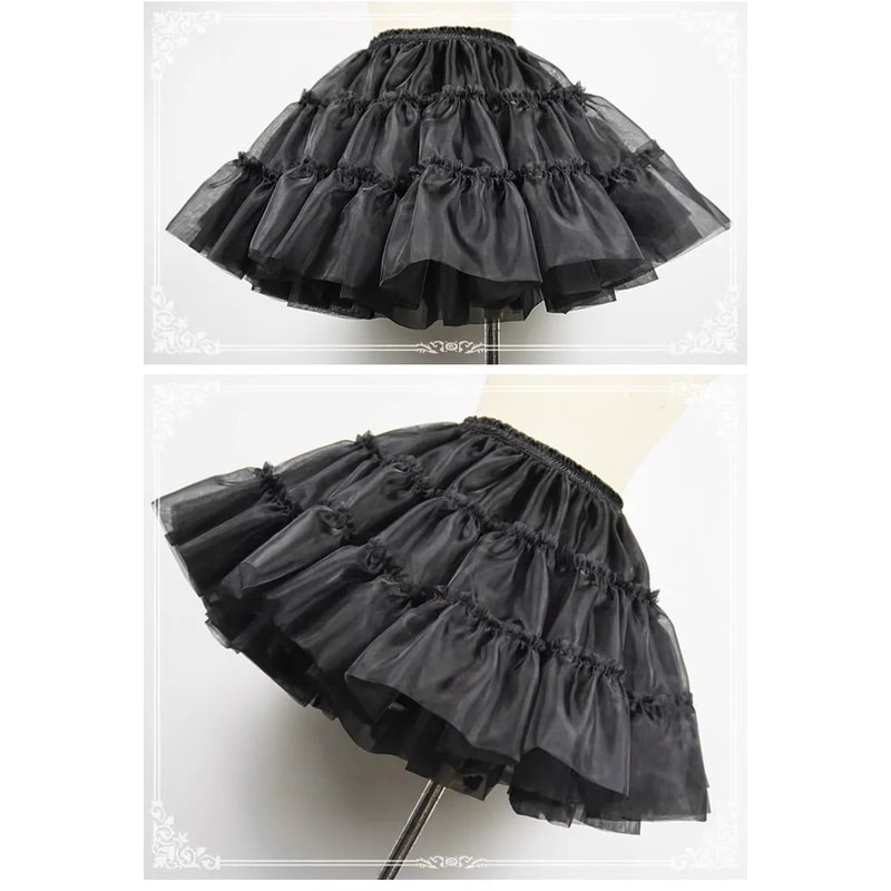 BABYONLINE Short Tulle Petticoat Crinoline Rockabilly Underskirt 3