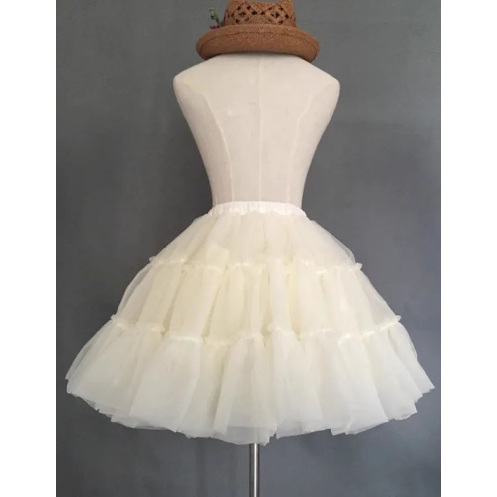 BABYONLINE Short Tulle Petticoat Crinoline Rockabilly Underskirt 7