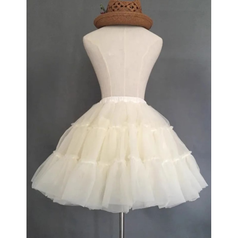 BABYONLINE Short Tulle Petticoat Crinoline Rockabilly Underskirt 7