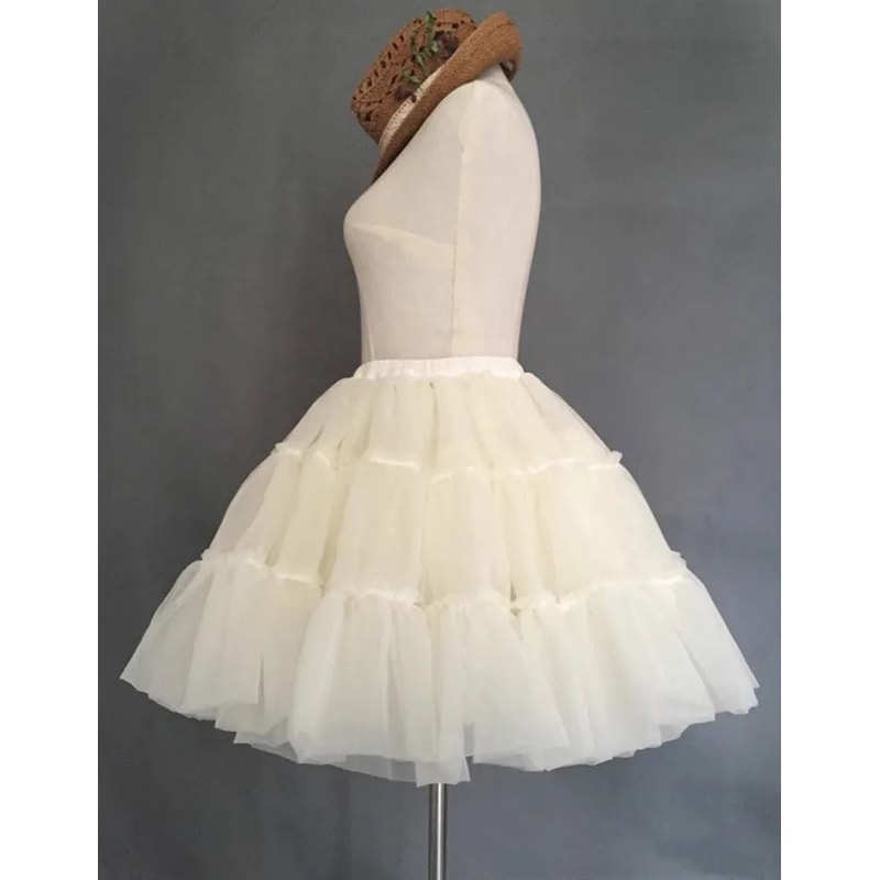 BABYONLINE Short Tulle Petticoat Crinoline Rockabilly Underskirt 8