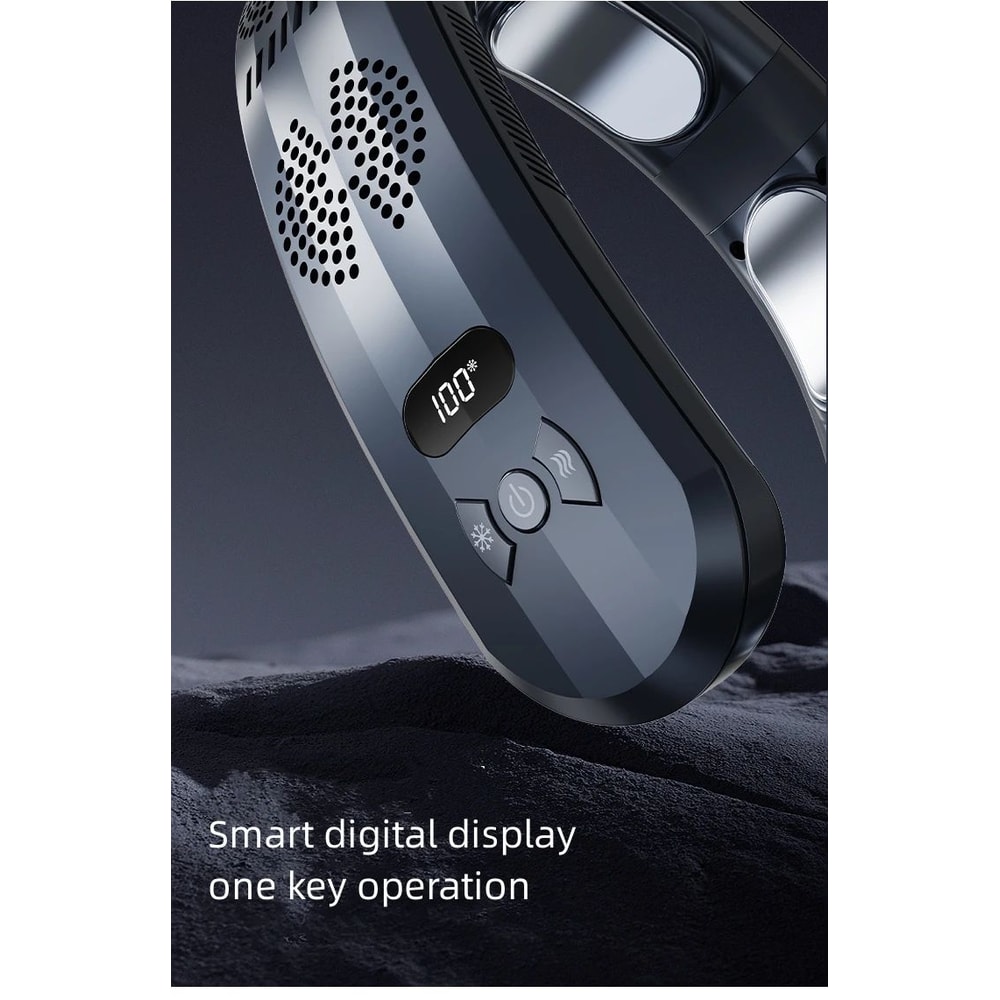Wearable Neck Air Conditioner Portable USB Cooling Fan 6000mAh 15