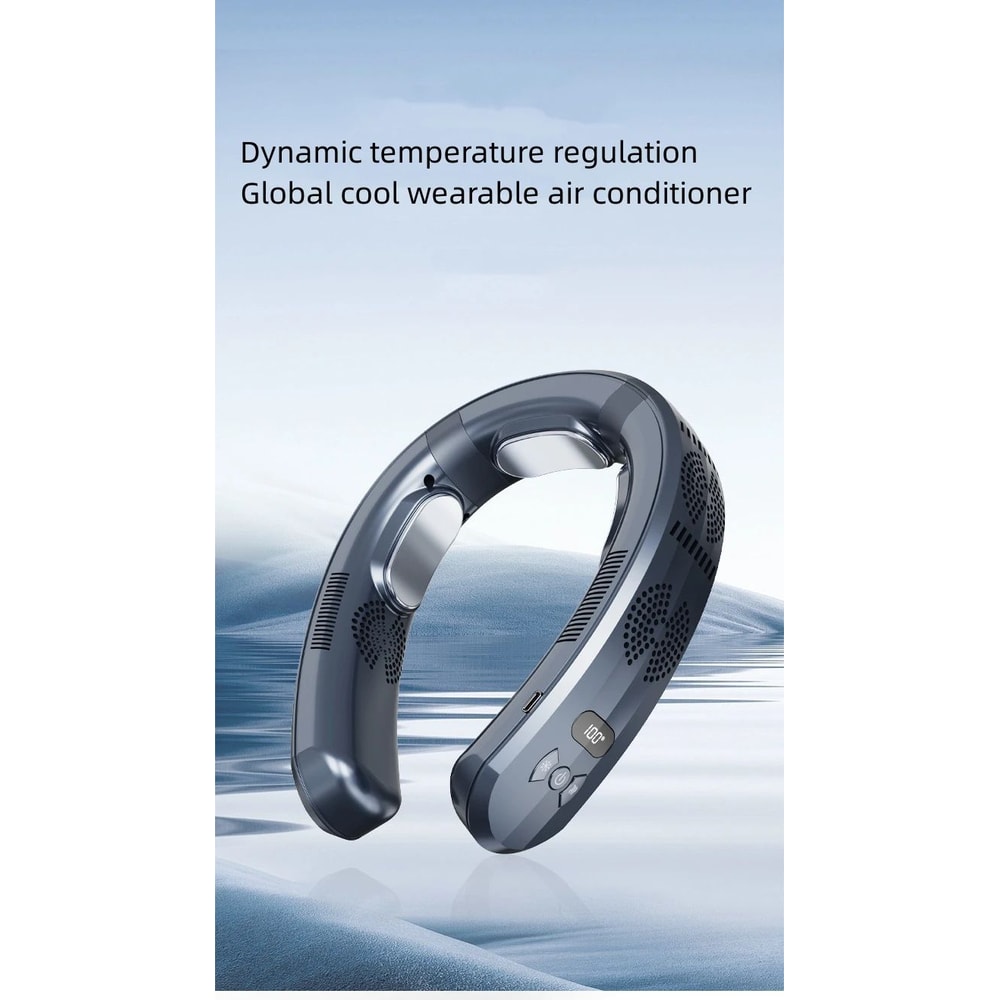 Wearable Neck Air Conditioner Portable USB Cooling Fan 6000mAh 13