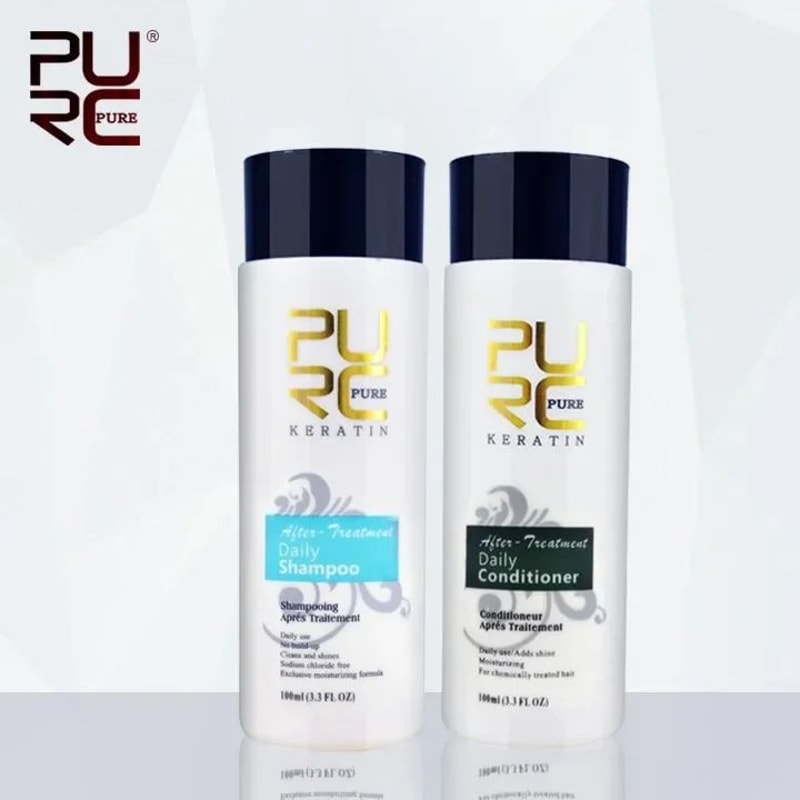 PURC Keratin Shampoo Conditioner Hair Mask Smoothing Treatment 6